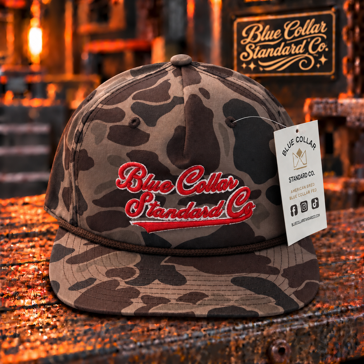 The "Camo Standard" Rope Snapback Hat (Limited Release)